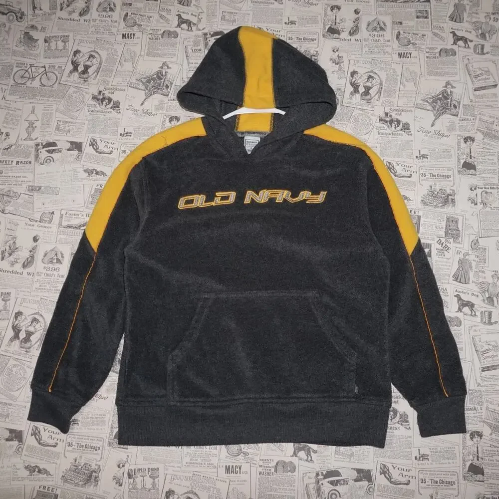 L - Vintage Y2K Old Navy fleece embroider hoodie sweat set